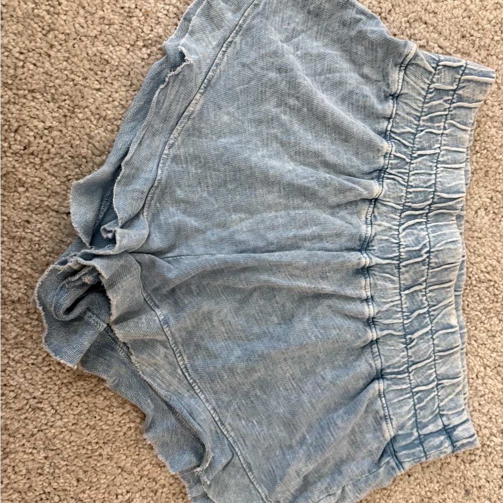 Lightweight Blue Denim Wash Shorts